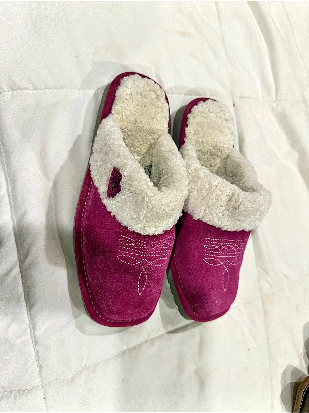 Ariat Jackie Square Toe Slipper Pink Slippers